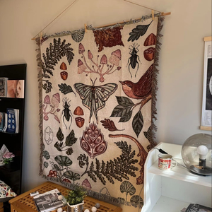 Đẹp tùy chỉnh động vật rừng bên dệt chăn độ bền màu cao Jacquard tấm thảm với giá bán buôn - Product Image 4