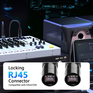 Ethercon <b>Cable</b> Cat6 S Ftp <b>Rj45</b> Connector Professional Audio Lan <b>Cable</b> Male Male Pvc Jacket Coil Packing - Product Image 2