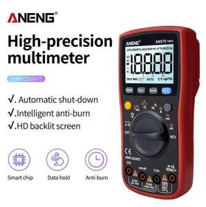 Aneng AN870 Pro มัลติมิเตอร์ดิจิตอล19999นับ True RMS, เครื่องทดสอบทรานซิสเตอร์เครื่องวัดความจุแรงดันไฟฟ้า - Product Image 6