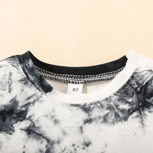 Conjunto de 2 Piezas de Ropa de Verano para Bebé Niño 2022, Pantalones Cortos y Camiseta de Manga Corta con Estampado Tie Dye - Product Image 4