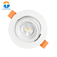 Marco para Downlight LED Cuadrado/Redondo, Empotrable en Techo, Lámpara LED Fija, Foco MR16/GU10, Precio de Fábrica