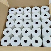 Rollo de papel de caja registradora para cajero automático, rollos de recibos térmicos con núcleos de engranajes nuevos de supermercado, 80x80mm
