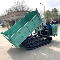 Neuankömmling Bau Garten 5 Tonnen Muldenkipper Hand Push Mini Crawler Dumper Crawler Hydraulischer 4x4 Mini Dumper Truck