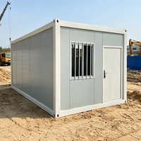 Cabine de bureau modulaire préfabriquée en kit, poste de travail portable économique en conteneur pour chantier de construction et usage commercial temporaire