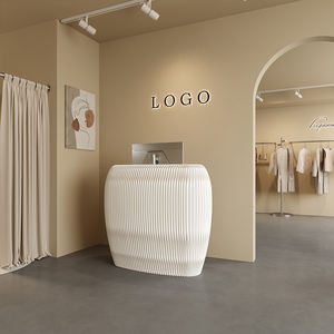 Bureau <span class=keywords><strong>de</strong></span> réception moderne pliable à montage rapide, écologique, multi-usage, en papier kraft, pour bureau, salon professionnel, événement, hôtel, mariage - Product Image 2