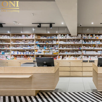 ONI Aménagement de magasin Design personnalisé Comptoirs de pharmacie populaires Conceptions d'armoire Meubles de magasin médical Design de magasin moderne