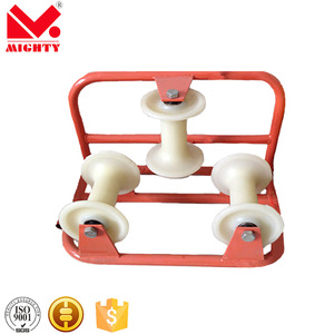 Vendite di fabbrica 30KN Dual <span class=keywords><strong>Pulley</strong></span> Zip Line Rescue <span class=keywords><strong>Cable</strong></span> <span class=keywords><strong>Pulley</strong></span> attrezzatura per arrampicata carrello ruota puleggia per arrampicata all'aperto - Product Image 6