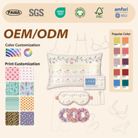 Taie d'oreiller 100% pure soie imprimée, personnalisable avec logo brodé, en soie de mûrier