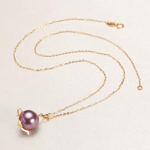 Collar de Perlas de Agua Dulce Edison al por Mayor con Colgante de Plata 925 y Cadena para Clavícula, Joyería para Mujer - Product Image 3