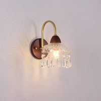 Nuevo Estilo nórdico de mediados de siglo, lámpara de pared Retro china, luz LED creativa para dormitorio, sala de estar, pasillo, escalera