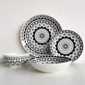 Veweet — <span class=keywords><strong>service</strong></span> <span class=keywords><strong>de</strong></span> table en <span class=keywords><strong>porcelaine</strong></span> <span class=keywords><strong>fine</strong></span>, ensemble, vaisselle <span class=keywords><strong>de</strong></span> luxe, en <span class=keywords><strong>porcelaine</strong></span>, lot <span class=keywords><strong>de</strong></span> 24 pièces - Product Image 6