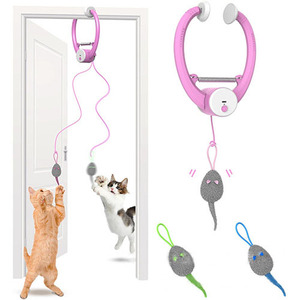 Clip de puerta telescópico hacia arriba y hacia abajo, juguete eléctrico de plástico ecológico <span class=keywords><strong>para</strong></span> <span class=keywords><strong>gatos</strong></span> con cuerda elástica <span class=keywords><strong>para</strong></span> colgar <span class=keywords><strong>gatos</strong></span> y <span class=keywords><strong>ratones</strong></span> - Product Image 2