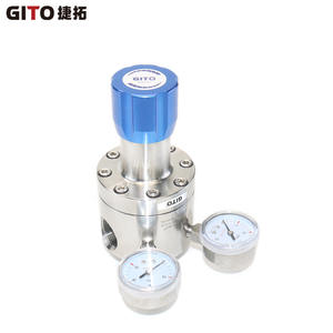 Vanne de réduction de pression à diaphragme monophasée en acier inoxydable GITO, vanne haute pression à double étage à haut débit - Product Image 1