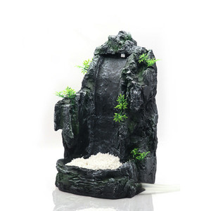 Grote hars <span class=keywords><strong>aquarium</strong></span> viskom waterval zand berglandschap ornament decor rotstuin - Product Image 2