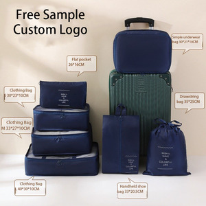 Organizer <span class=keywords><strong>da</strong></span> <span class=keywords><strong>Viaggio</strong></span> per Attività all'Aperto nel Weekend, Set <span class=keywords><strong>Valigie</strong></span> in Poliestere per Vestiti con Scomparti per Biancheria Intima e Scarpe - Product Image 2