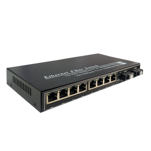 ตัวแปลงสัญญาณ SC Media Converter 10/100M Ethernet Switch 20KM 1 SC +8 RJ45 ใยแก้วนำแสง Poe Switch Network Fiber Media Converter ขายดี - Product Image 4