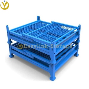 <span class=keywords><strong>Cage</strong></span> de stockage en acier Yilian-Steel, conteneur en acier pour entrepôt, conteneur métallique pliable 1T 1.5T - Product Image 5