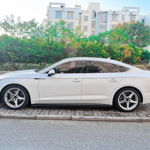 Audi A5 S5 F5 Side Skirts Piano Black Carbon Fiber Texture ABS Body Kit 17-20 Four Door Sportback - Product Image 2