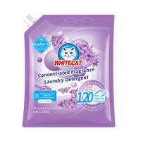 Poudre détergente résistante ultra concentrée pour l'élimination des taches Nettoyage en profondeur Poudre parfumée durable Lessive Lavande Poudre à laver