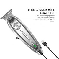 Tondeuse à cheveux professionnelle sans fil rechargeable Kemei Km-1949 pour hommes, vente en gros, batterie Li-ion 1400 mAh, longue durée, qualité supérieure, tondeuse dorée