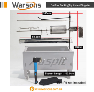 Paquete de Asador Portátil de Acero Inoxidable para Camping - Product Image 3