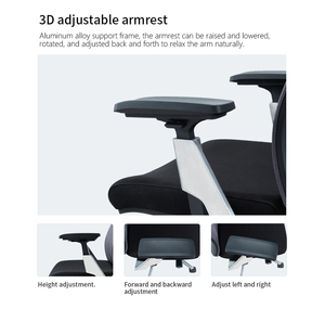 Cómoda silla <span class=keywords><strong>de</strong></span> oficina giratoria ejecutiva <span class=keywords><strong>de</strong></span> malla Silla ergonómica Boss - Product Image 5