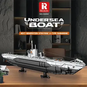 Reobrix 33050 3624 pièces série militaire u-boat porte-avions modèle bloc <span class=keywords><strong>de</strong></span> construction modèle technique jouet éducatif cadeau d'anniversaire - Product Image 3