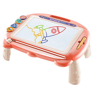 Table à dessin magnétique pour enfants avec pieds, thème spatial, tableau effaçable coloré pour les enfants de 3 à 6 ans - Product Image 1