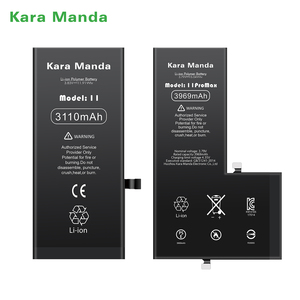 Kara Manda OEM 100% Batterie pour Batterie <span class=keywords><strong>Iphone</strong></span> 6 6S 6P 6SP 7 7P 8 8P X XR XS 11 Pro Max 12 13 14 Batterie de Téléphone Mobile - Product Image 1
