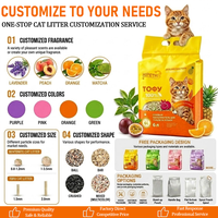 Multi Fruit Tofu Kattenbakvulling Hipethi 2,6kg/zak Groothandel Leverancier Anti-aanbaklaag Sterk absorberend Snelklonterend Laag stofgehalte
