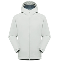 Veste d'extérieur légère à coque rigide avec logo personnalisé OEM, imperméable, coupe-vent, respirante, à capuche, pour la randonnée et le cyclisme