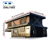 ONLYWE Aluminium Pickup Caravan Wilderness Adventure Outdoor Safari RV Camper Pas Cher à Vendre avec Free Body Design