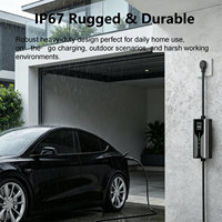 Chargeur EV portable TUV CE IP67 J1772 Type 1 Type 2 10A 16A 32A Prises australiennes avec surveillance de la température