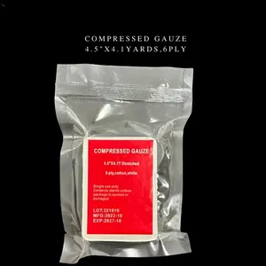 Venda de gasa de algodón puro comprimido al vacío con pliegue en Z para primeros auxilios - Product Image 3