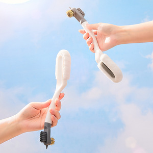 Multi Functional <b>Soft</b> Bristled <b>Shoe</b> Brush With Long Handle For White <b>Shoes</b> Cleaning - Product Image 1
