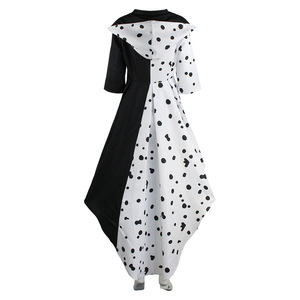 Vestido de Cruella De Vil con Puntos para Halloween, Disfraz de 101 Dálmatas para Cosplay y Actuaciones Escénicas, Venta Caliente Transfronteriza - Product Image 6