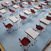 Ensemble de chaises et de bureaux pour salles de classe, pour les élèves du préscolaire et du lycée, réglables, confortables, durables, écologiques, meubles modernes