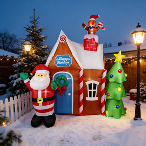 Gonfiabile <span class=keywords><strong>di</strong></span> <span class=keywords><strong>natale</strong></span> <span class=keywords><strong>casa</strong></span> <span class=keywords><strong>di</strong></span> pan <span class=keywords><strong>di</strong></span> zenzero <span class=keywords><strong>di</strong></span> decorazione da giardino - Product Image 2