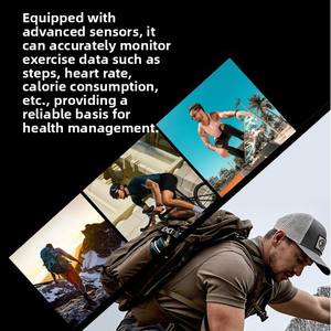 Montre connectée NX W15 pour appels, fréquence cardiaque, pression artérielle, oxygène sanguin, cent modes sportifs, lampe de poche, étanche - Product Image 4