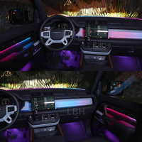 Pour Land Rover Defender 90/110/130 2020-2025 L663 lumière ambiante intérieure complète Multi couleurs RGB atmosphère lampe barre lumineuse LED