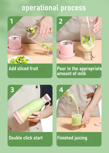 3.7V Portable Jus Machine Mini Portable Mélangeur En Acier Inoxydable Lame Jus Mélangeur <span class=keywords><strong>PC</strong></span> Portable Hôtel Smoothie Mélangeur - Product Image 3