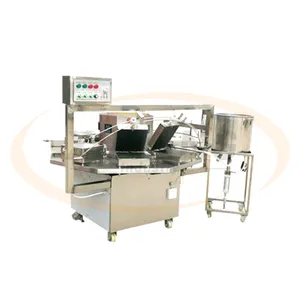 Commercial Semi-auto Rolled Sugar Cone Baking Machine / Ice Cream Cone Making Machine / Pizza Waffle Cone Production Line