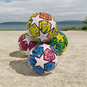 Dimensione di alta qualità 4 pallone da calcio rivestito in gomma termicamente incollato PU per la scuola e uso esterno Made in cina modello JF00332 - Product Image 2