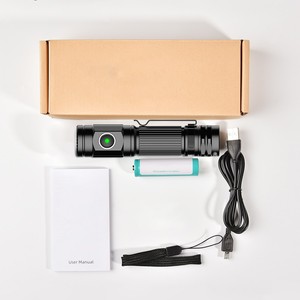 Torcia LED Professionale 2000LM, Impermeabile IP66, 1200mAh, Fascio Regolabile, in Lega di Alluminio, per Campeggio, Sicurezza, Pattugliamento, Uso Industriale - Product Image 5