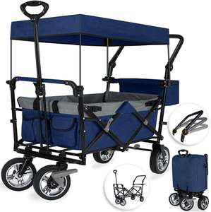 Collapsible Heavy Duty Metal Foldable Logo Wagon <b>Trolley</b> Outdoor Utility Camping Cart Canopy OEM Customizable for Tool Transport - Product Image 6