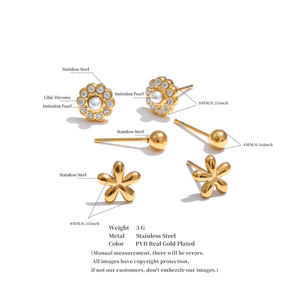 JINYOU-Boucles d'Oreilles Exquises en Acier Inoxydable Plaqué Or pour Bijoux en Zircon Cubique, à la Mode, 1140 - Product Image 6