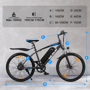 Pedido al por Mayor de Bicicleta Eléctrica de Montaña VARUN con Alcance de 50 km, Bicicleta Eléctrica de 24 Pulgadas para Viajes Urbanos, Adultos, en Existencia en la UE - Product Image 6