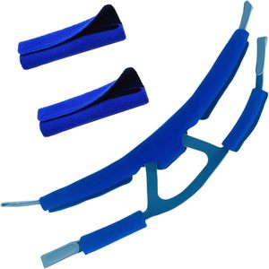 4 Housses <span class=keywords><strong>de</strong></span> sangle pour <span class=keywords><strong>CPAP</strong></span> + 1 Coussin <span class=keywords><strong>de</strong></span> confort pour le cou bleu <span class=keywords><strong>de</strong></span> qualité médicale, Housses <span class=keywords><strong>de</strong></span> <span class=keywords><strong>masque</strong></span> <span class=keywords><strong>CPAP</strong></span>, Réduisent la pression du casque, Prolongent la sangle - Product Image 4