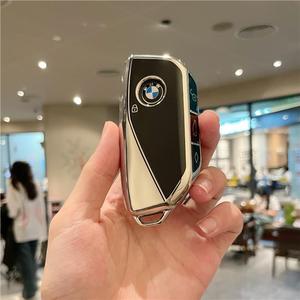 Schlüsselanhänger-Hülle für BMW, Weiche TPU-Schlüsselabdeckung |   Schlüsselanhänger-Gehäuse Kompatibel mit BMW 2er 3er 5er 7er Serie X1 X5 X6 X7 <span class=keywords><strong>IX</strong></span> I7 XM 2023-2026 - Product Image 4
