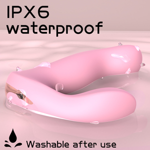 Hot bán New Wearable từ xa niềm vui kép công nghệ không gây dị ứng Bạch kim-chữa khỏi Silicone Ergonomic đường cong panty Vibrator sexy - Product Image 2